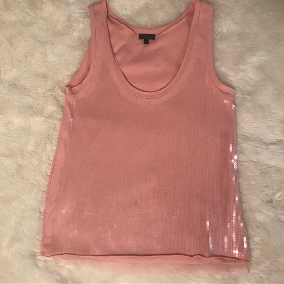 J Crew Tissue Sequin Small Pink Tank - Picture 6 of 8